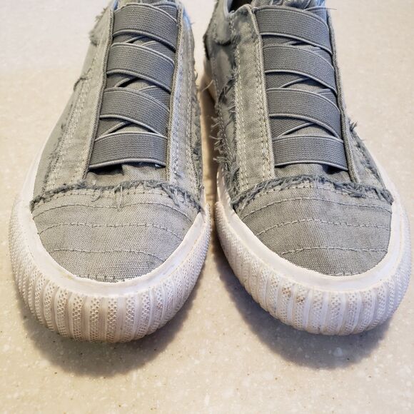 Blowfish Malibu Women's Marley Sweet Gray Color Washed Canvas sz 7 - Picture 3 of 7